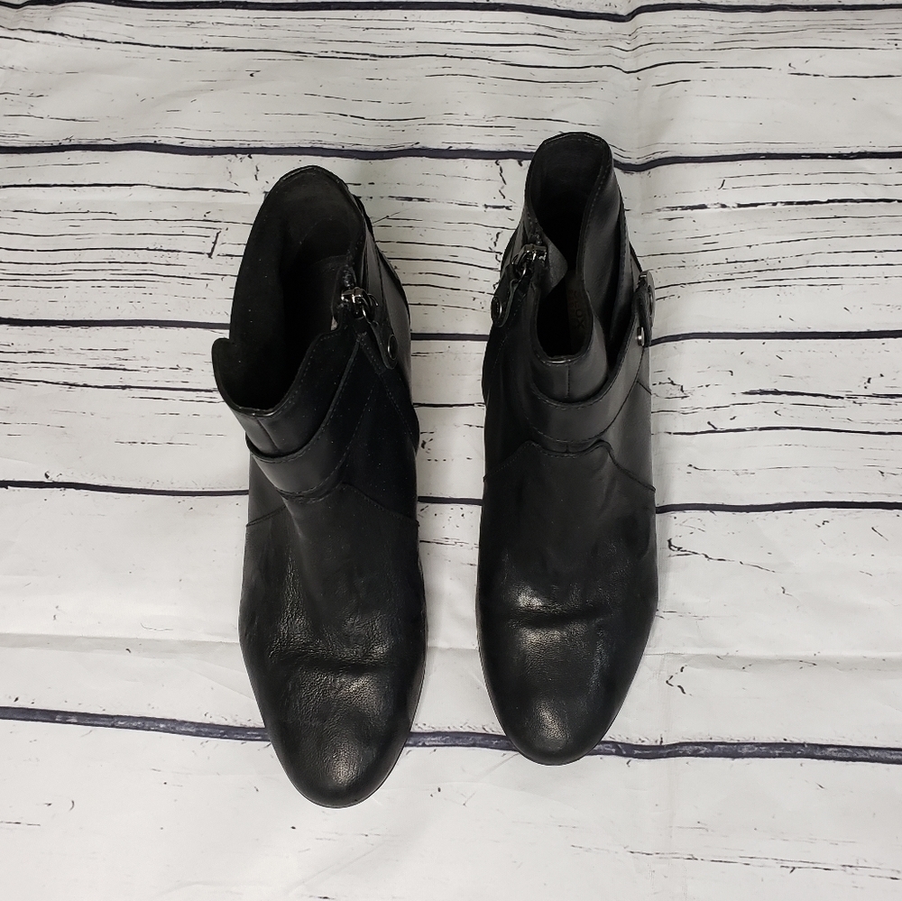 Geox Respira Italian Patent Black Boot Size 38